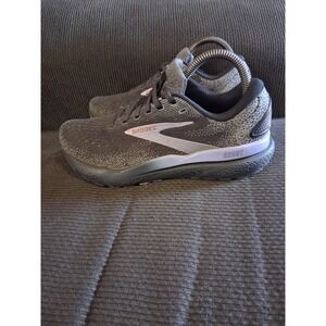Brooks Ghost 16 Womens Running Shoes Grey Pink 1204071B093 Size 8